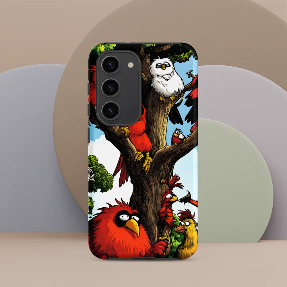 Whimsical Avian Gathering