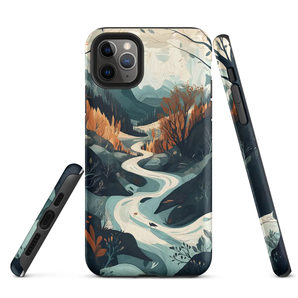 Winding Serenity: A Digital Landscape