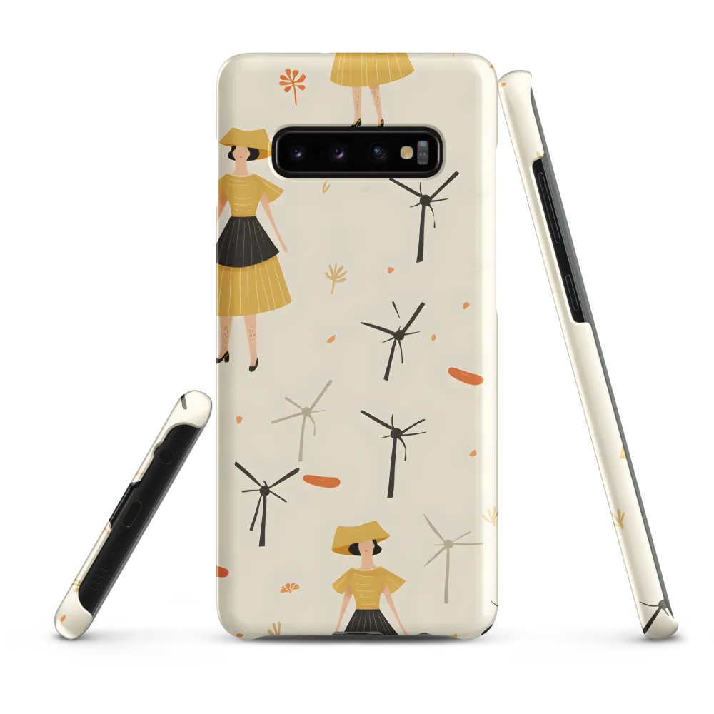 Whimsical Patterns of Nature and Femininity | Phone Case |  S10 Plus | Snap Case | Matte