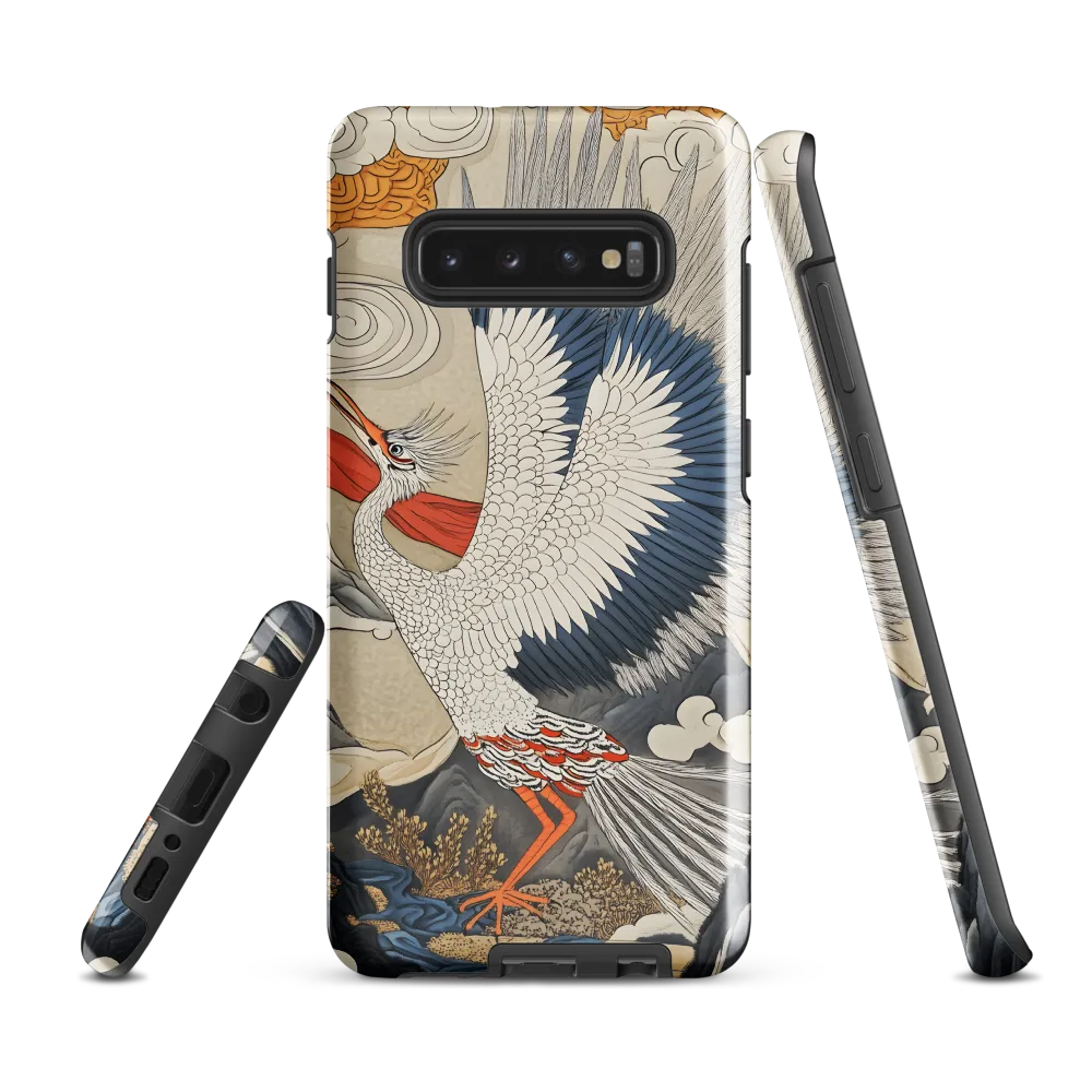 Ascendancy of the Crane | Phone Case |  S10 Plus | Tough Case | Glossy