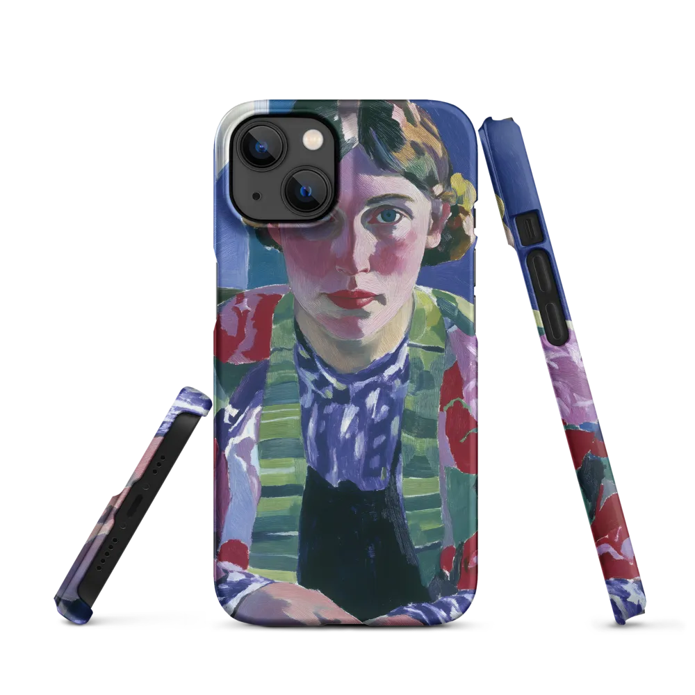 Vibrant Gaze: A Modernist Portrait