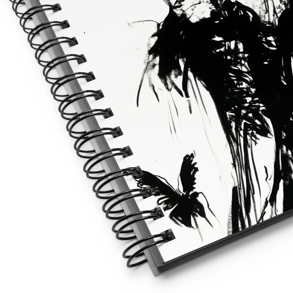 Elegance in Black and Red | Spiral Notebook