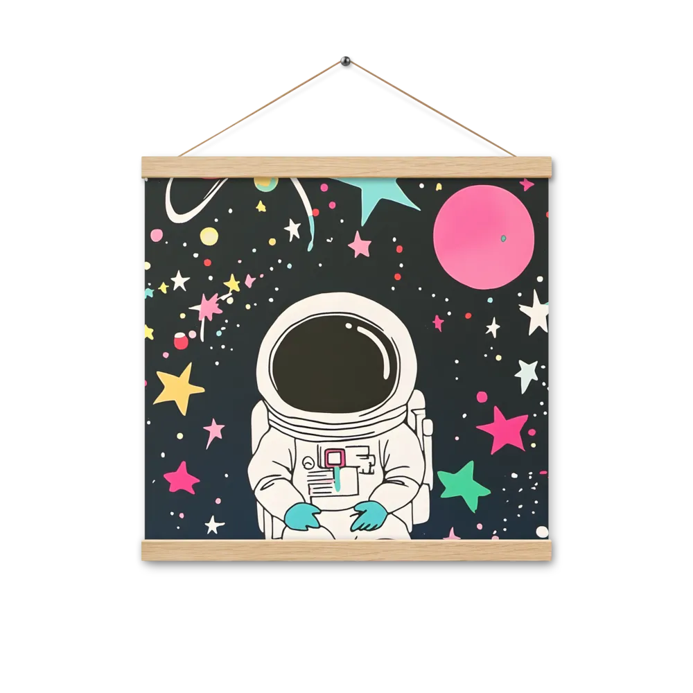 Cosmic Dreamer | Poster With Oak Wood Hanger | 16″×16″