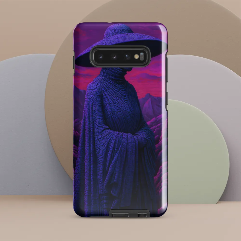 The Enigma of the Cloaked Figure | Phone Case |  S10 Plus | Tough Case | Glossy