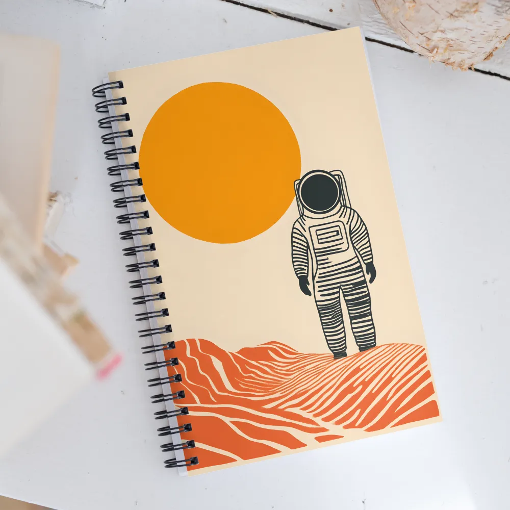 Solitude in Space | Spiral Notebook