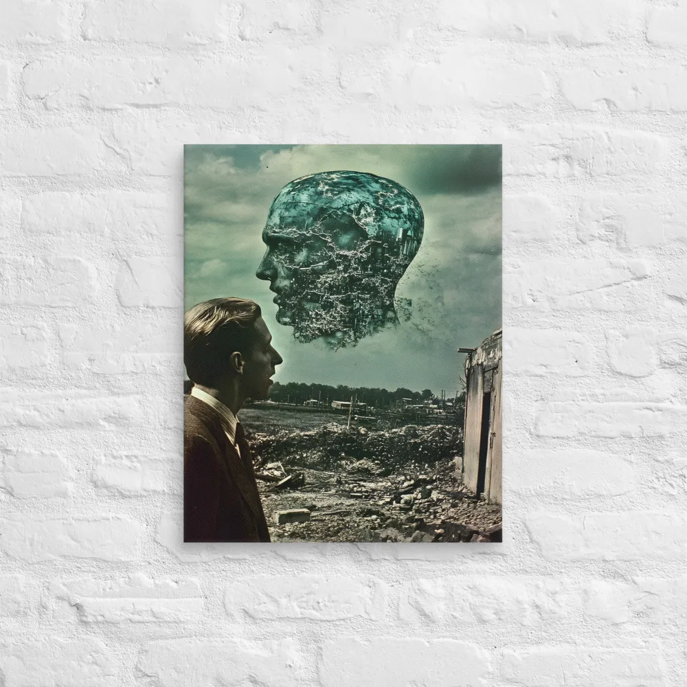 Ethereal Reflections: Identity in a Fragmented World | Canvas | 16″×20″