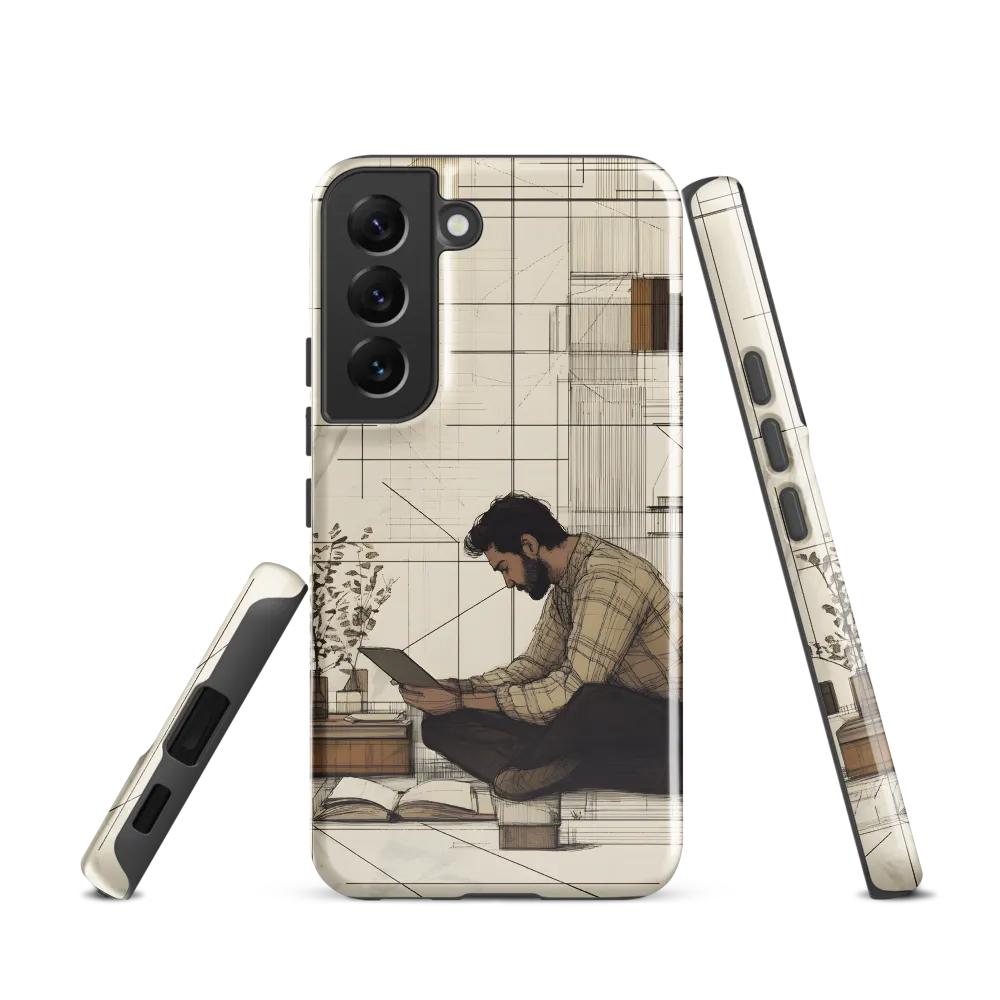 Quiet Reflections in Line | Phone Case |  S22 | Tough Case | Glossy