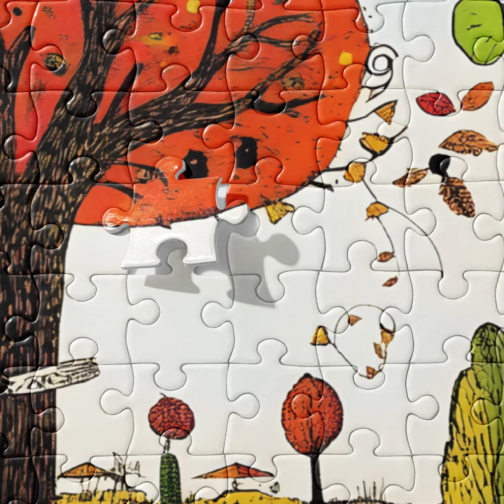 Whimsical Autumn Journey | Jigsaw Puzzle | 252 pieces