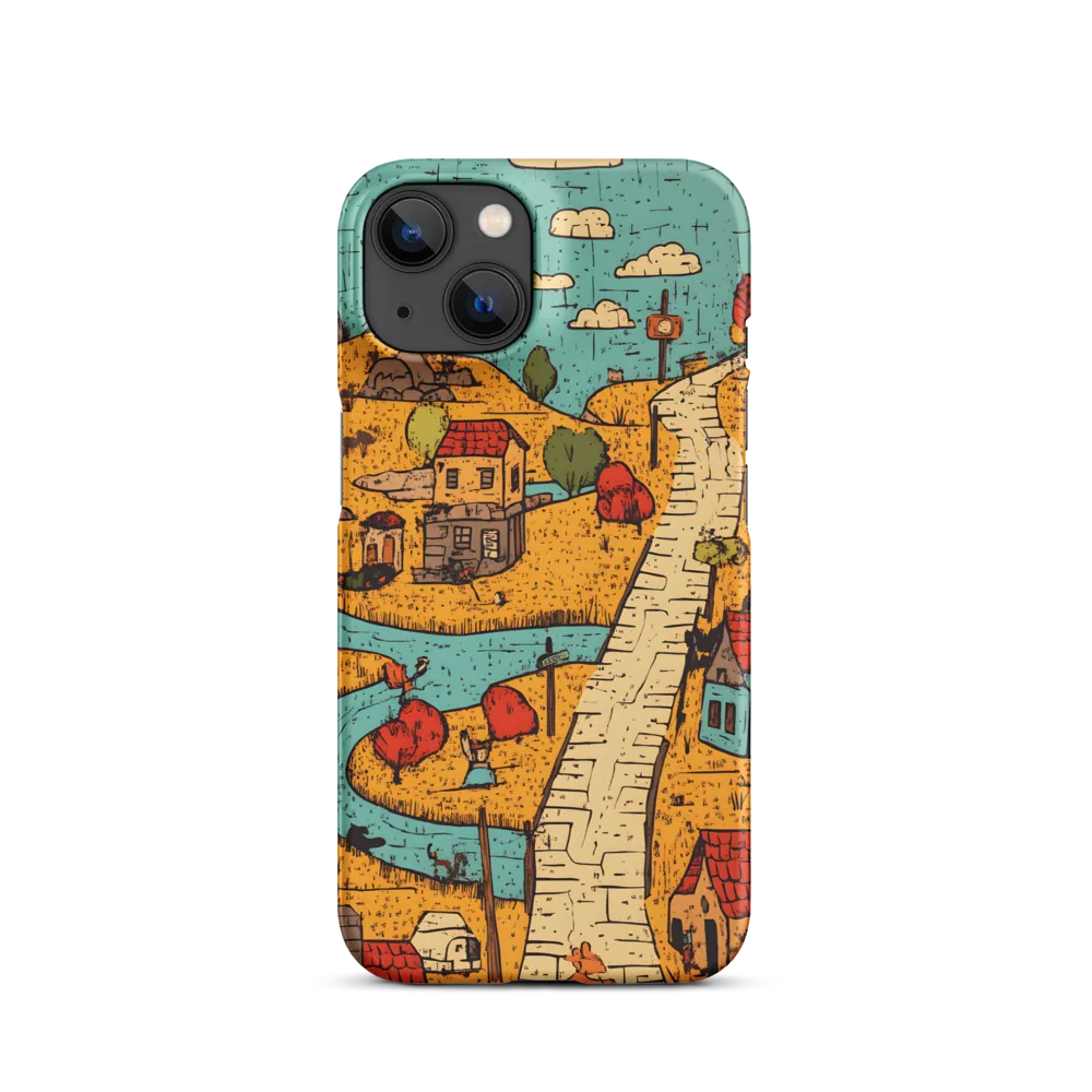 Whimsical Village Landscape