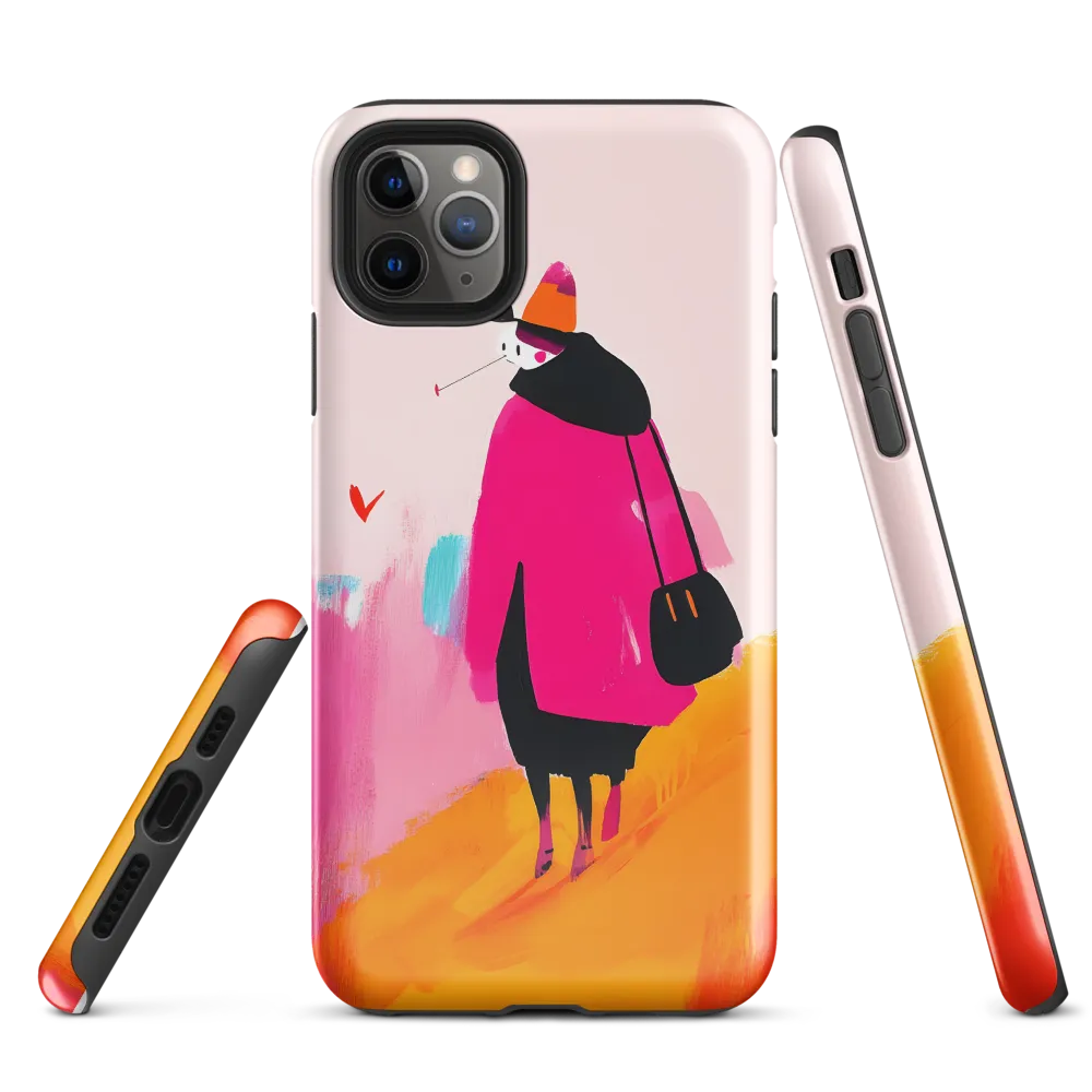 Wanderer in Pink | Phone Case |  11 Pro Max | Tough Case | Glossy