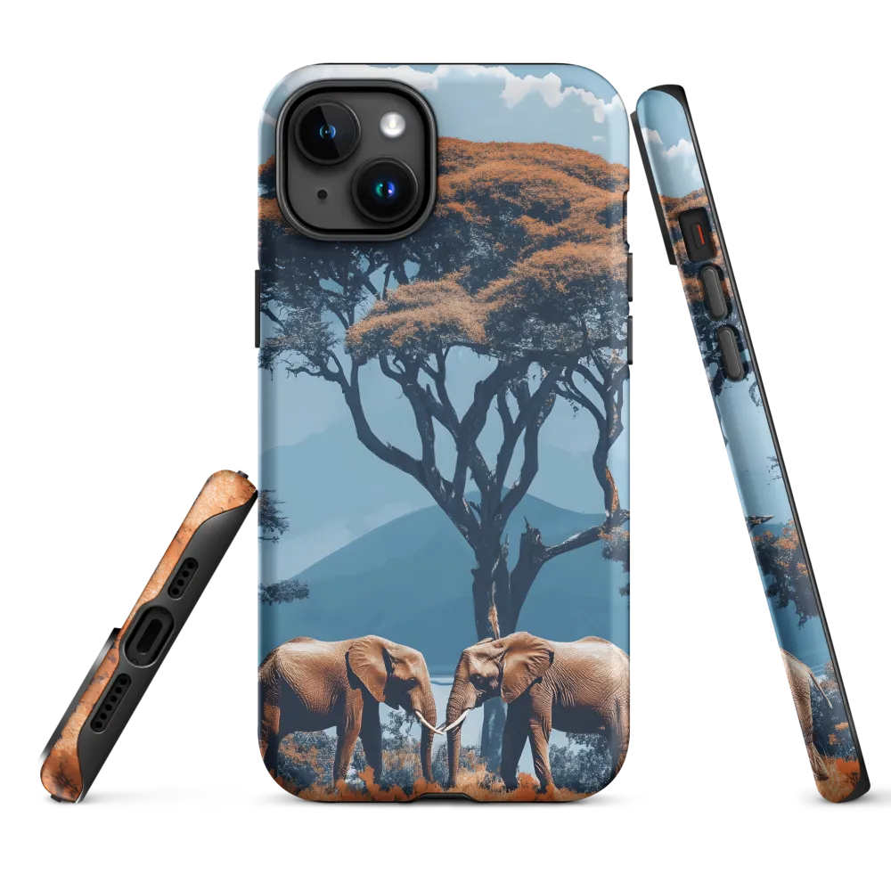 Elephants Amidst Serenity