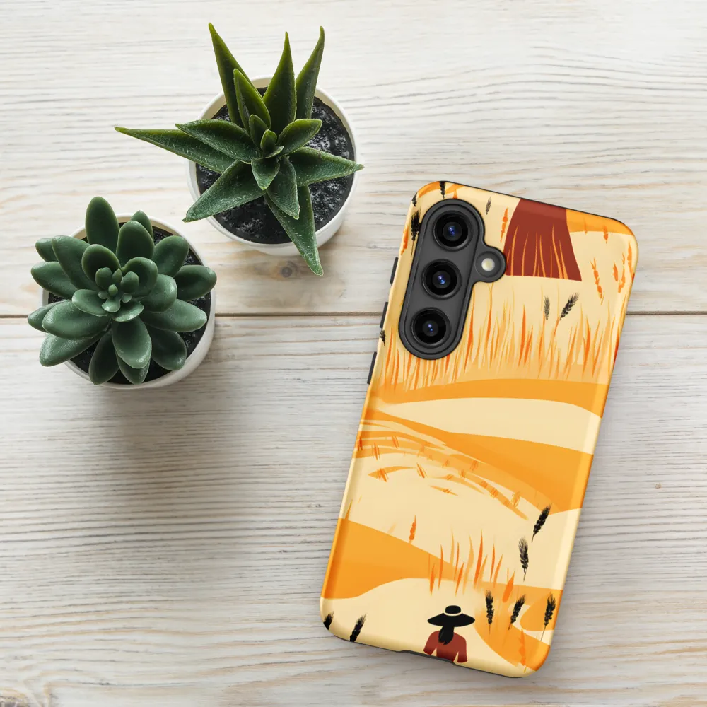 Embracing the Fields: A Floral Journey | Phone Case |  S24 | Tough Case | Matte