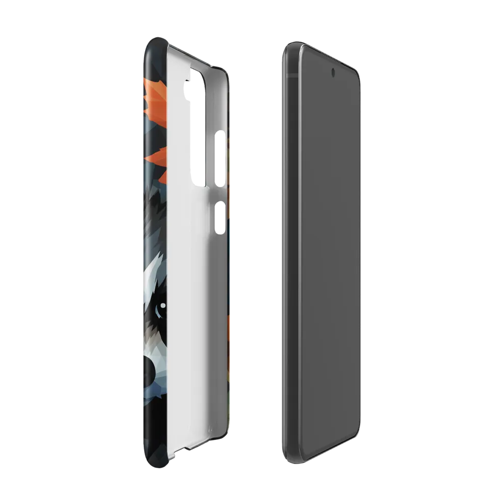 Whispers of Autumn: The Raccoon's Gaze | Phone Case |  S21 FE | Snap Case | Glossy