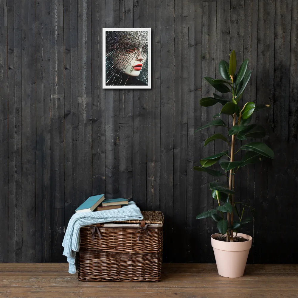 Fractured Identity | Canvas with White Frame | 11″×14″