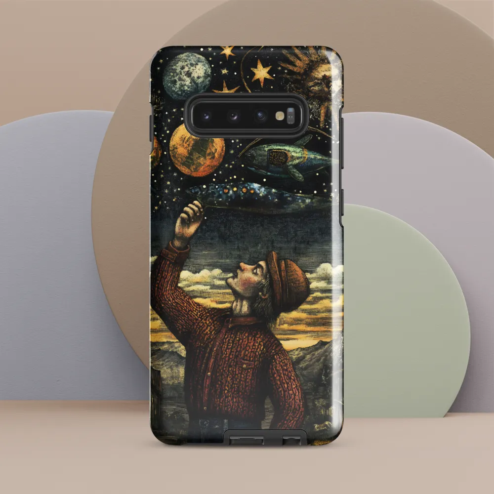 Cosmic Curiosity: A Journey Beyond Earth | Phone Case |  S10 Plus | Tough Case | Glossy