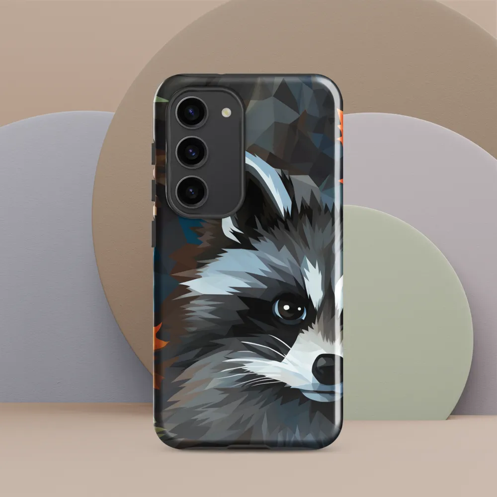 Whispers of Autumn: The Raccoon's Gaze