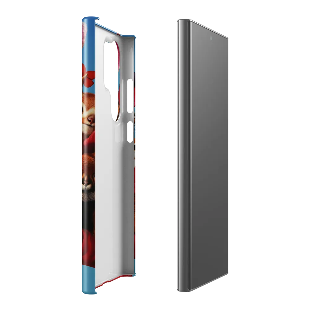 Harmony in Whimsy: A Modern Animal Ensemble | Phone Case |  S23 Ultra | Snap Case | Glossy