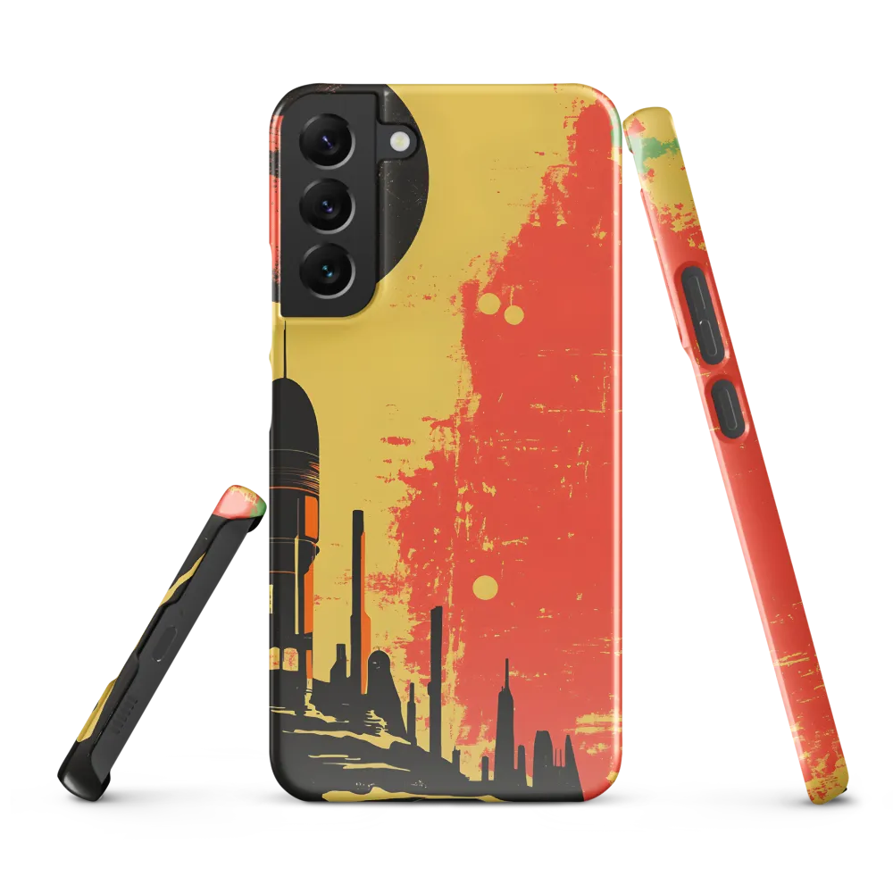 Journey to the Stars: A Retro-Futuristic Landscape | Phone Case |  S22 Plus | Snap Case | Glossy