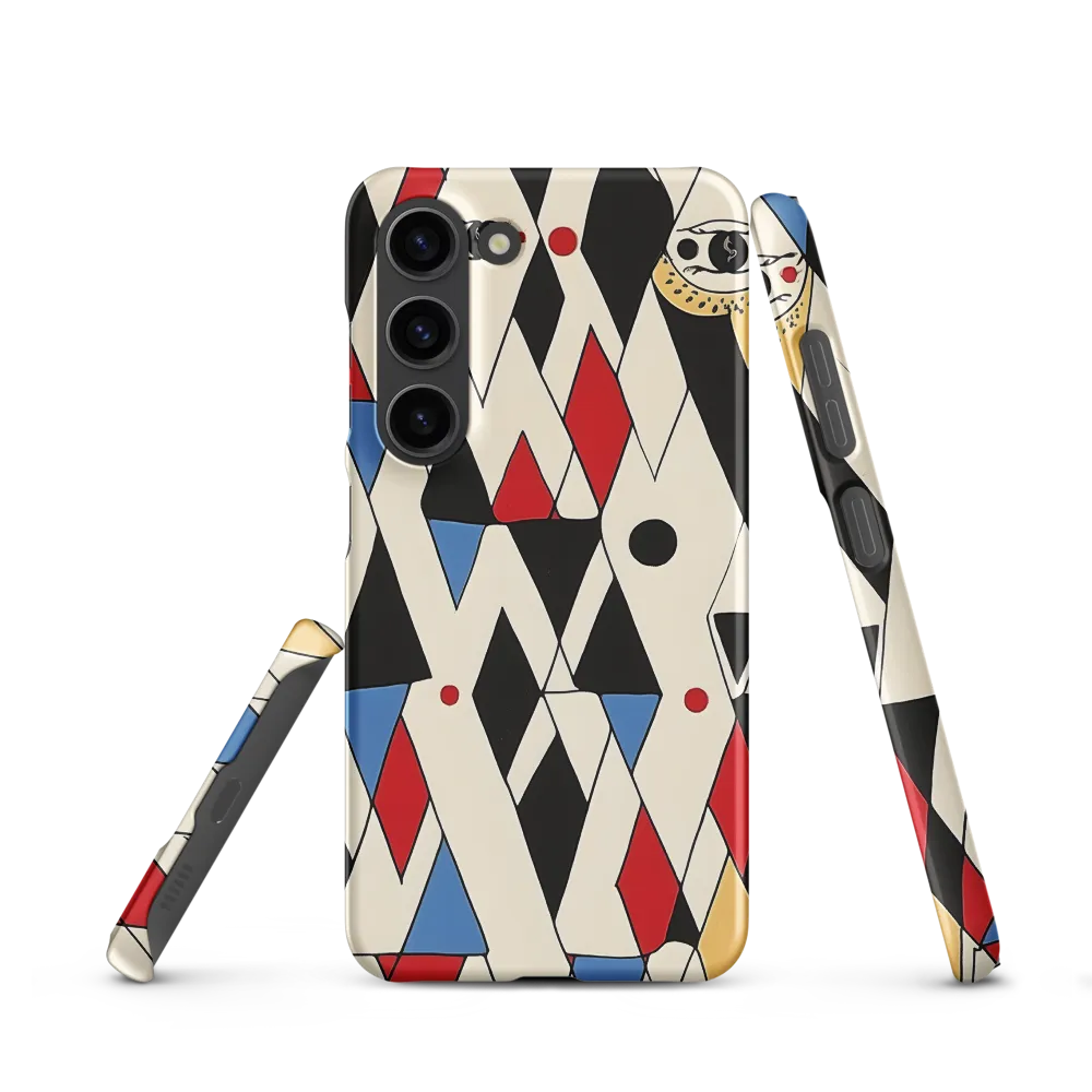 Dynamic Geometric Symphony | Phone Case |  S23 | Snap Case | Matte