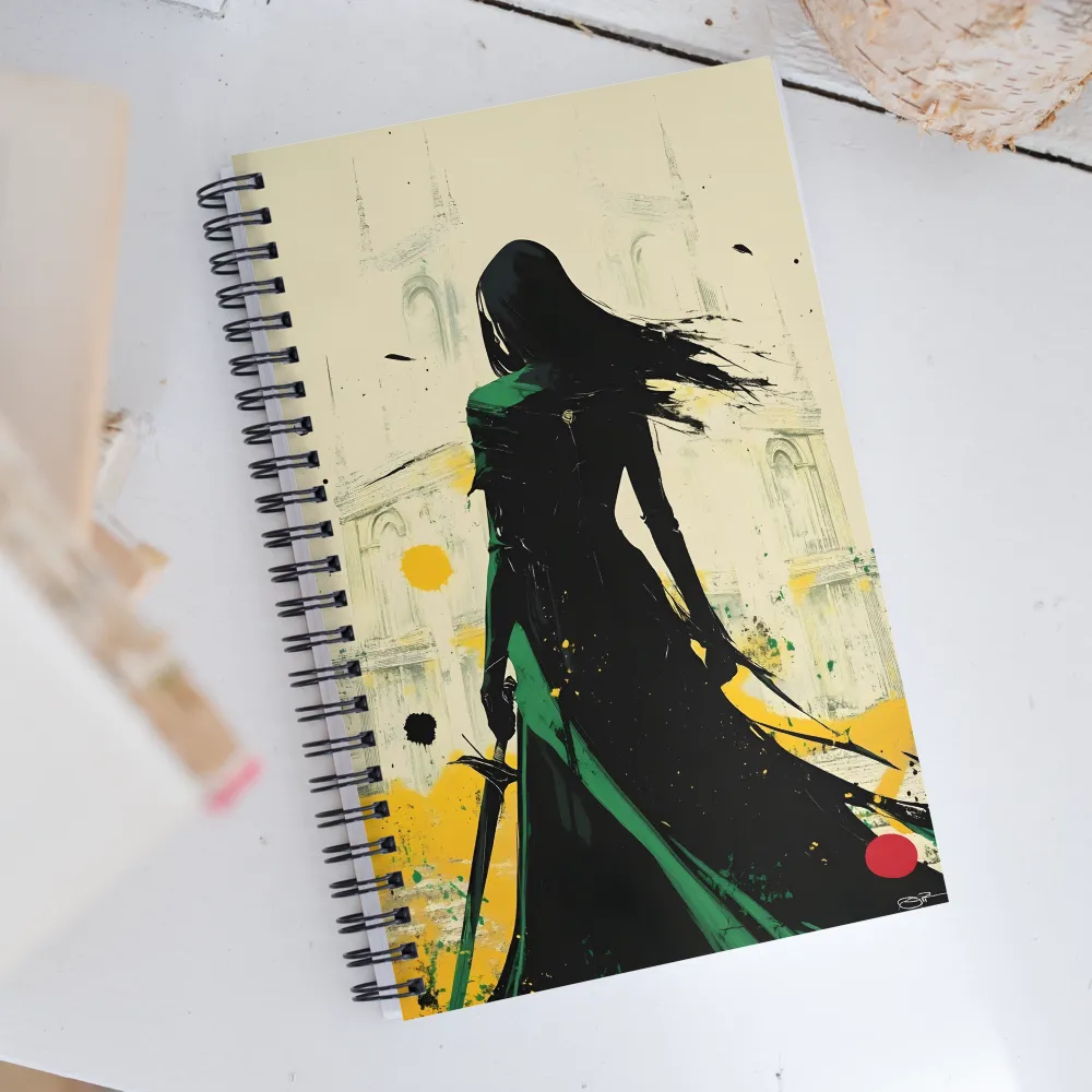 Echoes of the Shadowed Realm | Spiral Notebook