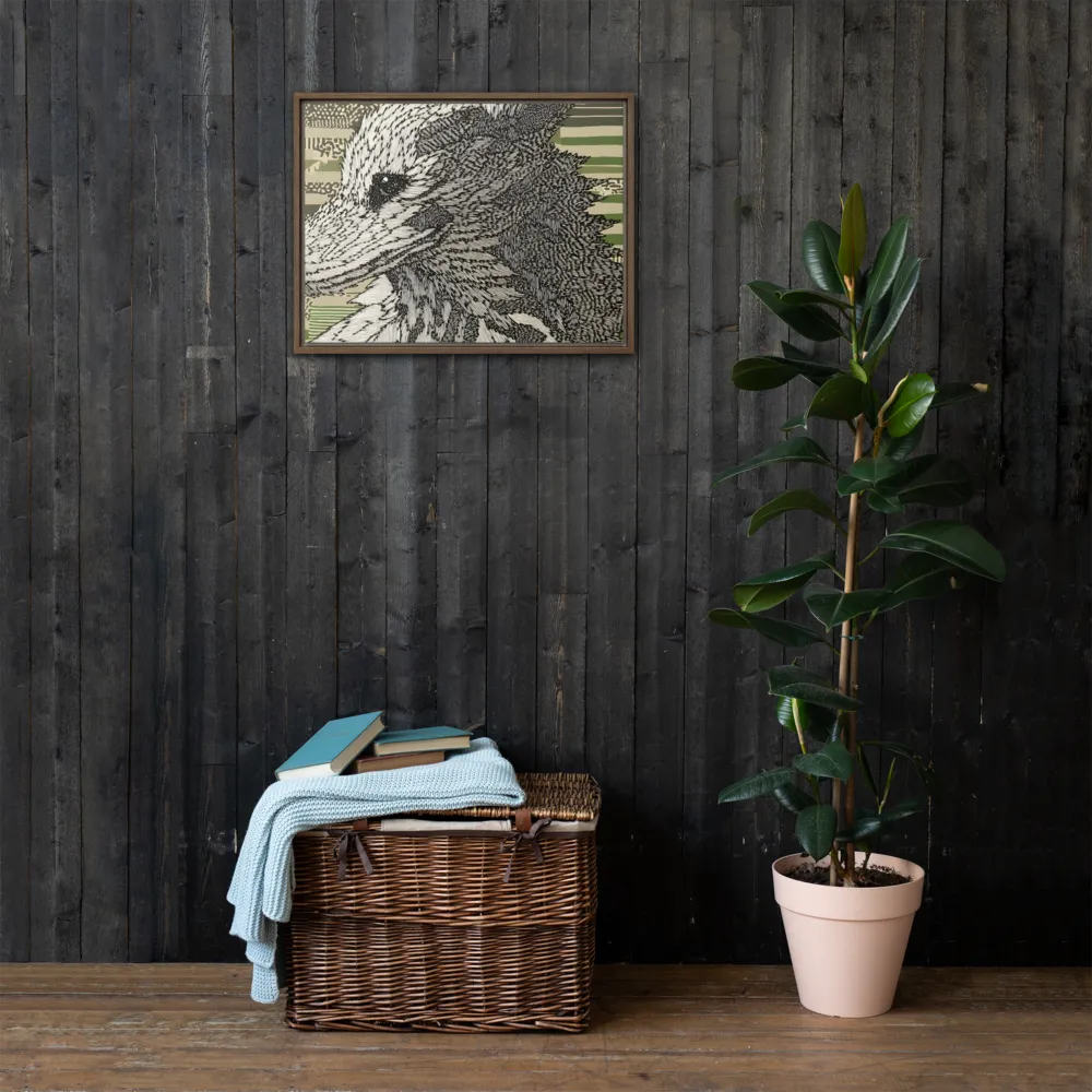 Reflections of the Forest | Canvas with Brown Frame | 18″×24″