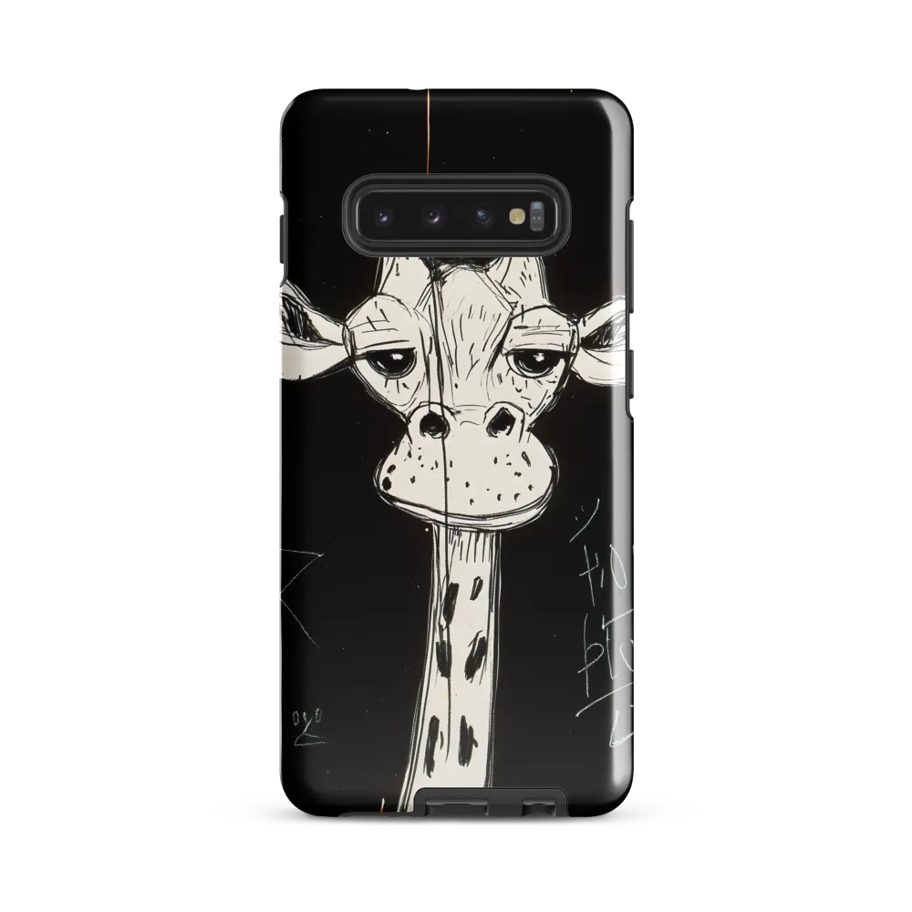 Whimsical Giraffe in Ink | Phone Case |  S10 Plus | Tough Case | Glossy