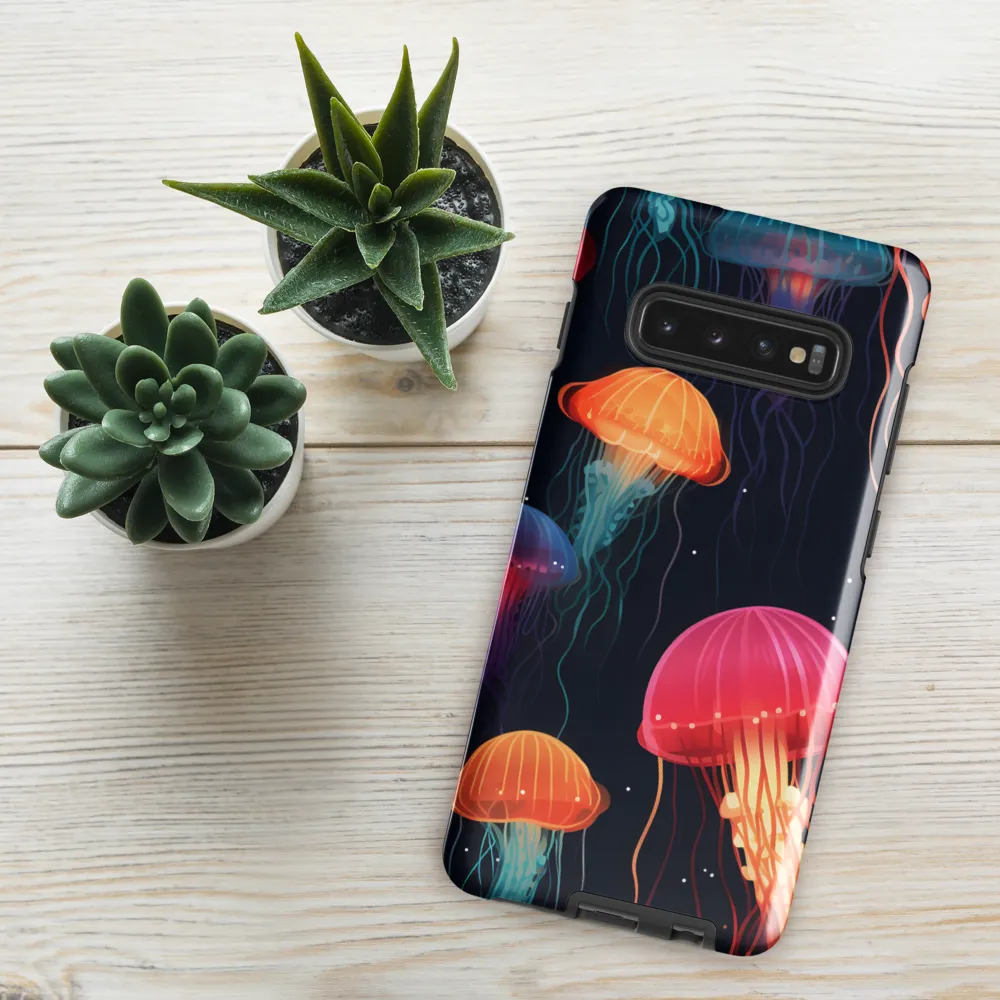 Ethereal Dance of Jellyfish | Phone Case |  S10 Plus | Tough Case | Glossy