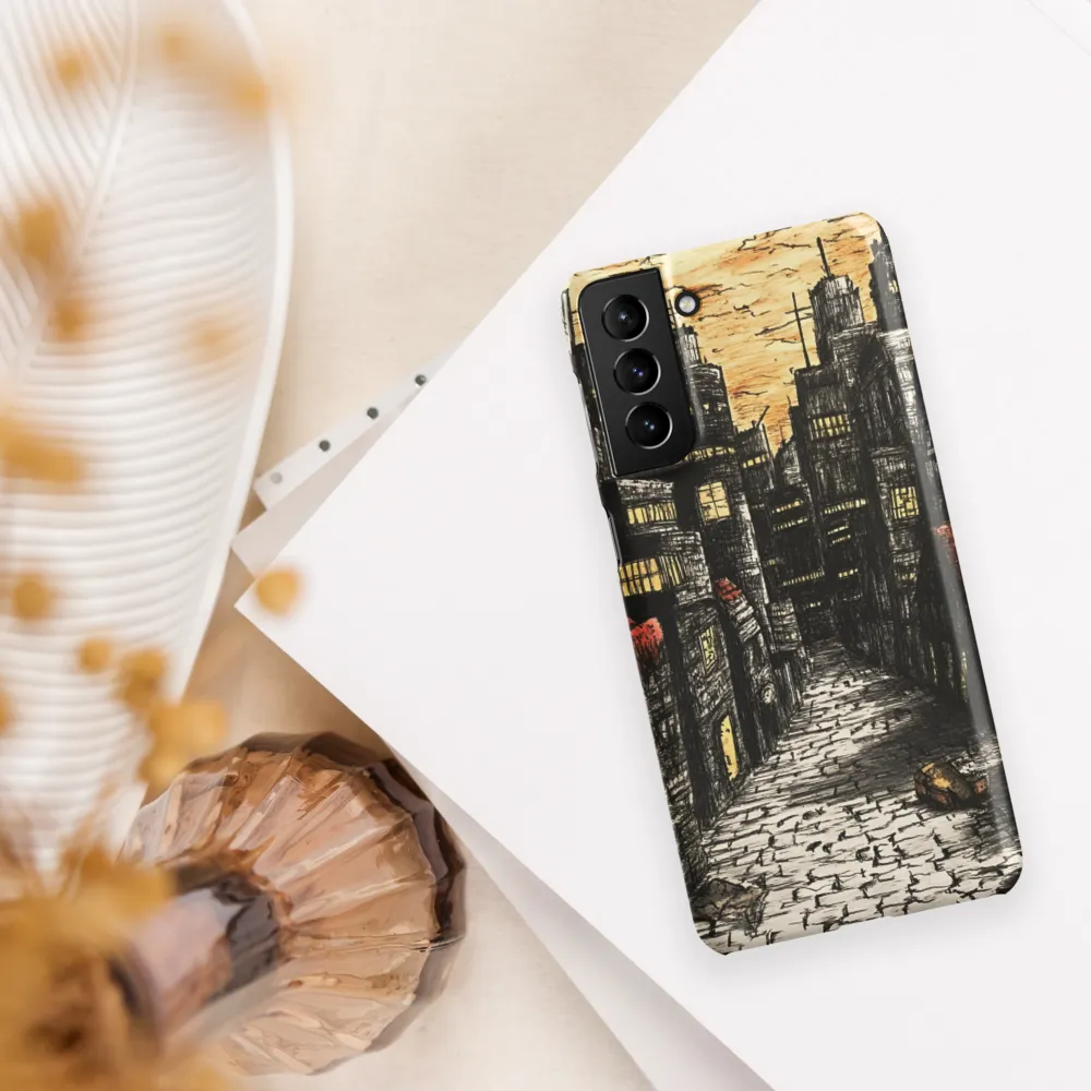 Urban Twilight: A Desolate Cityscape | Phone Case |  S21 Plus | Snap Case | Matte