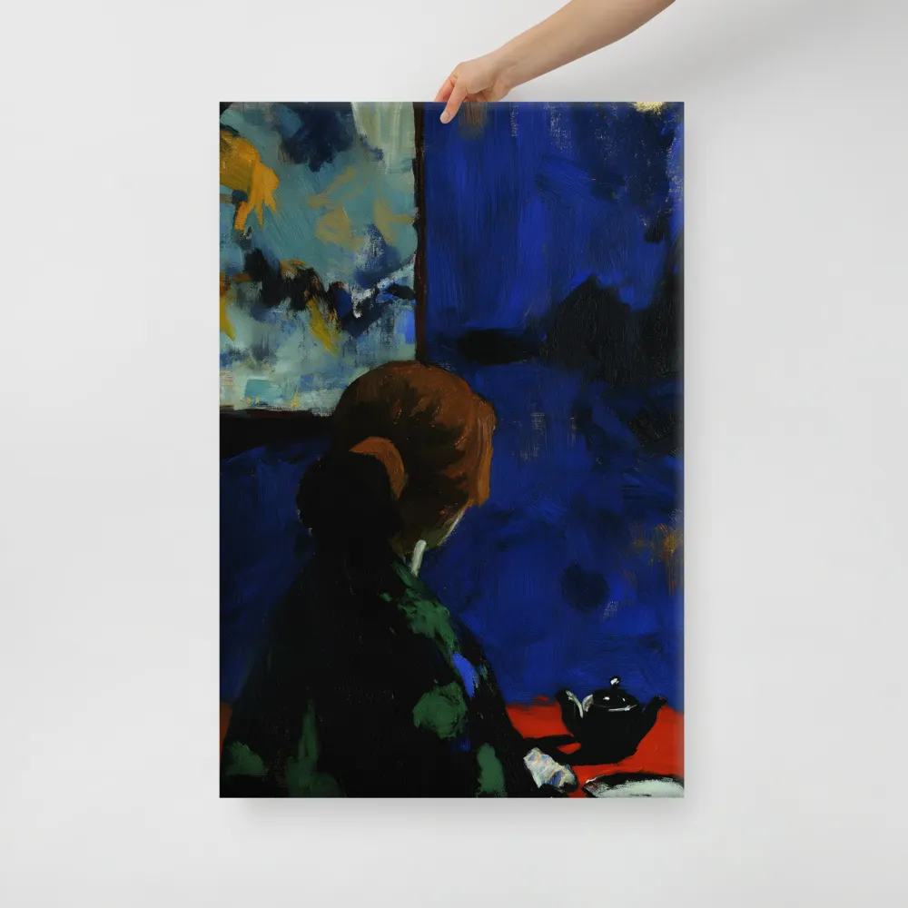 Contemplation Under the Night Sky | Canvas | 24″×36″
