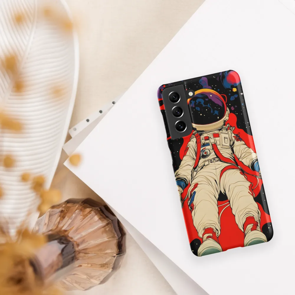 Astronaut in Cosmic Reverie | Phone Case |  S21 | Snap Case | Matte