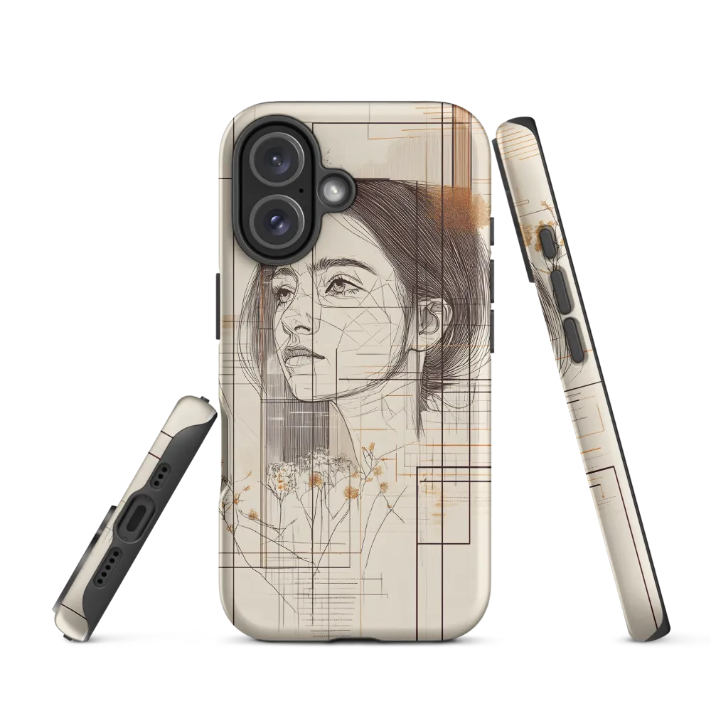 Serenity in Lines | Phone Case |  16 | Tough Case | Matte