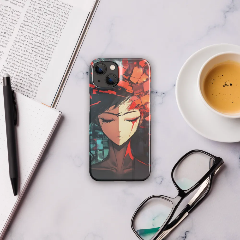 Fragmented Mind: The Silent Struggle | Phone Case |  14 | Snap Case | Glossy