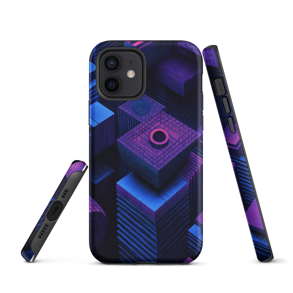 Geometric Dreams in Blue and Purple