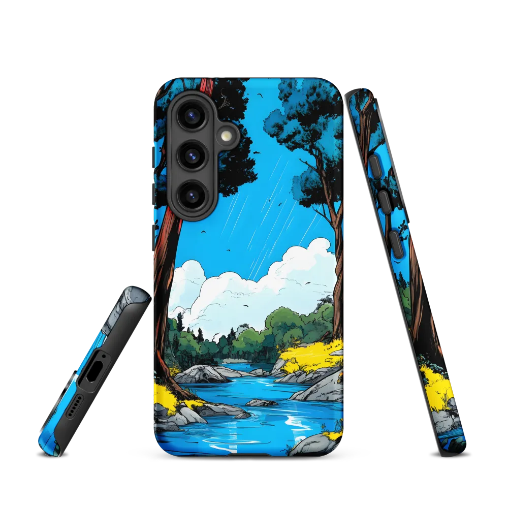 Tranquil River in a Comic Landscape