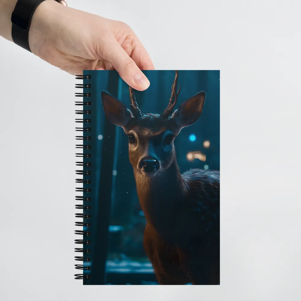 Whispers of the Forest: A Serene Encounter | Spiral Notebook