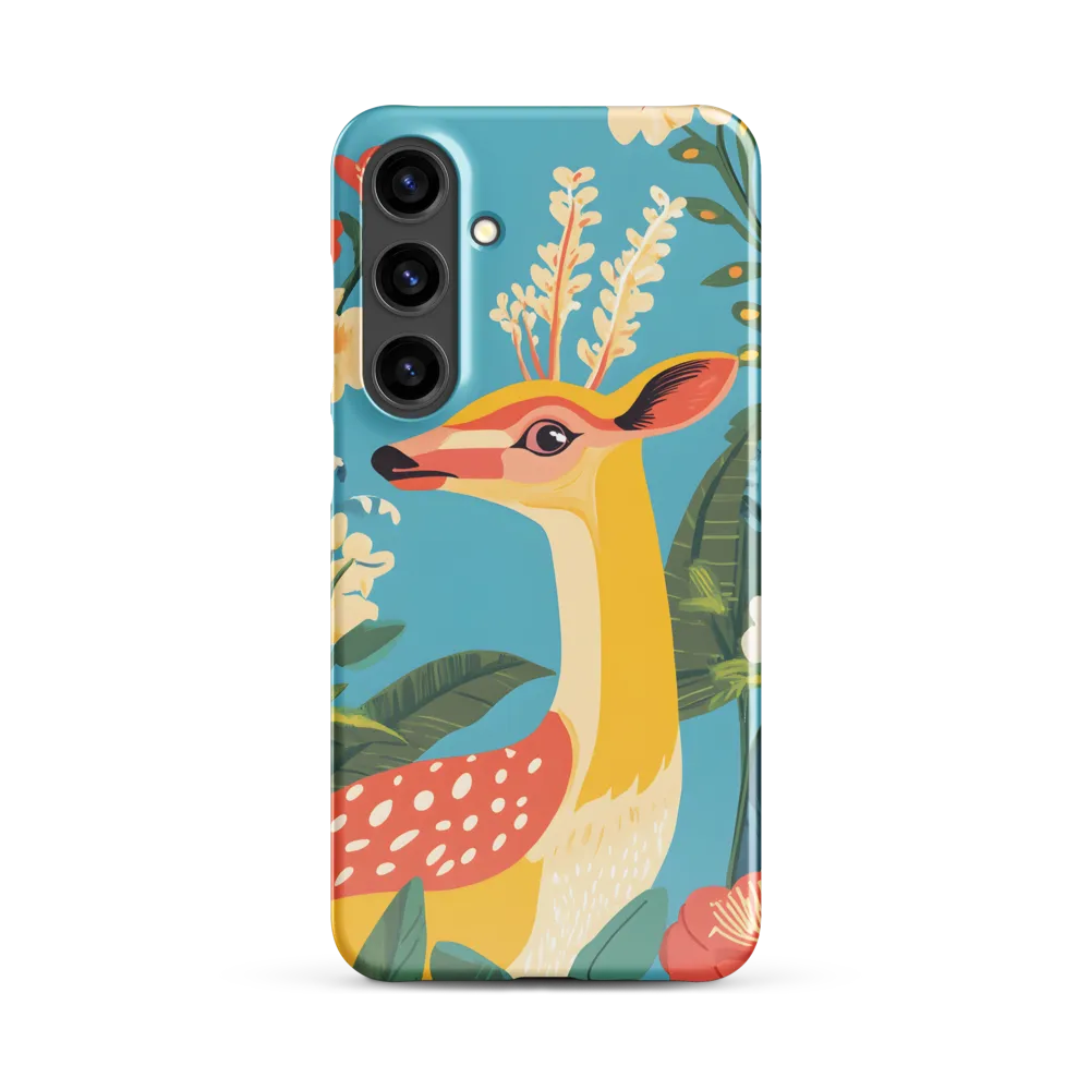 Serene Majesty: A Vibrant Deer Amidst Flora