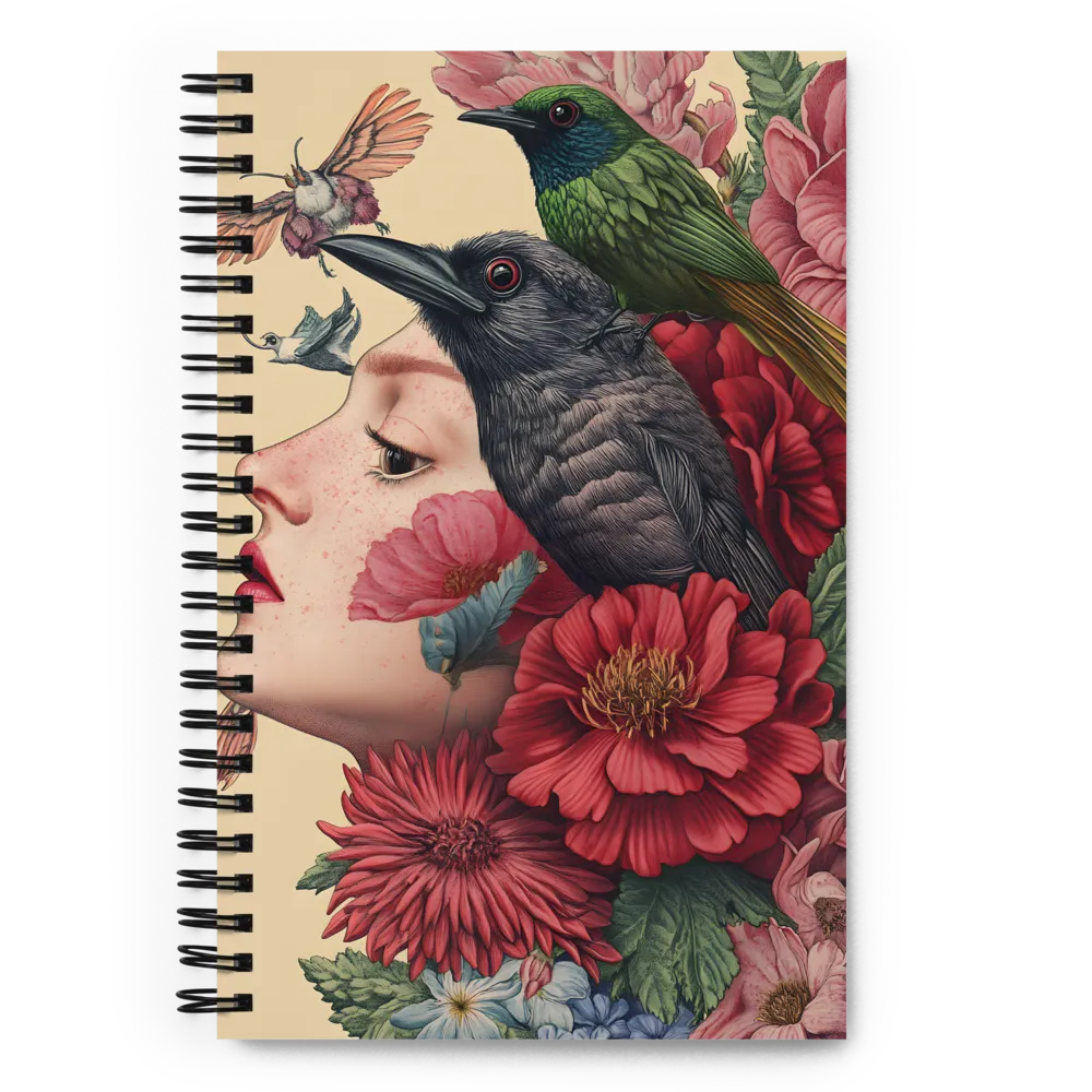 Harmony in Nature: The Floral Muse | Spiral Notebook