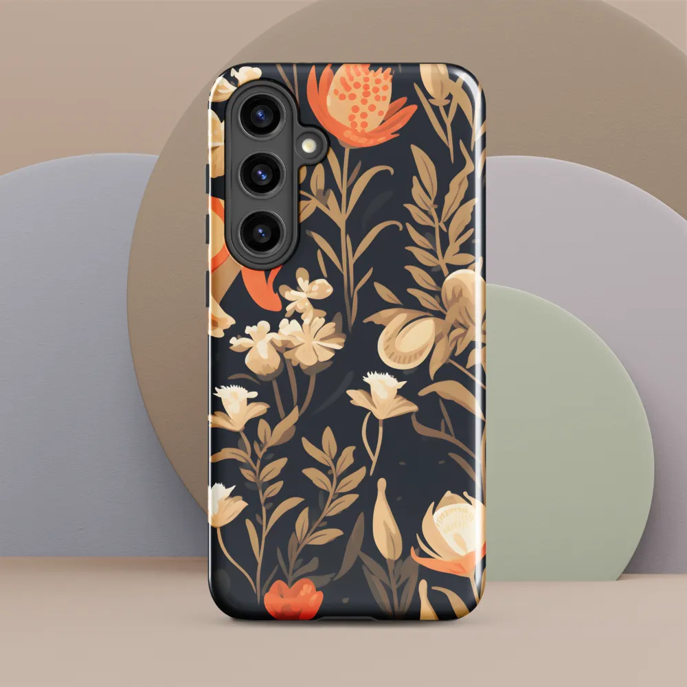Floral Harmony: A Dance in the Dark