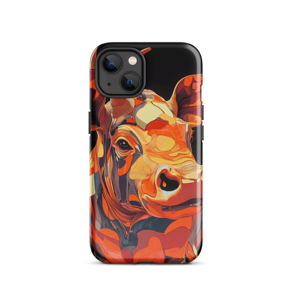 Modern Serenade: The Vibrant Cow