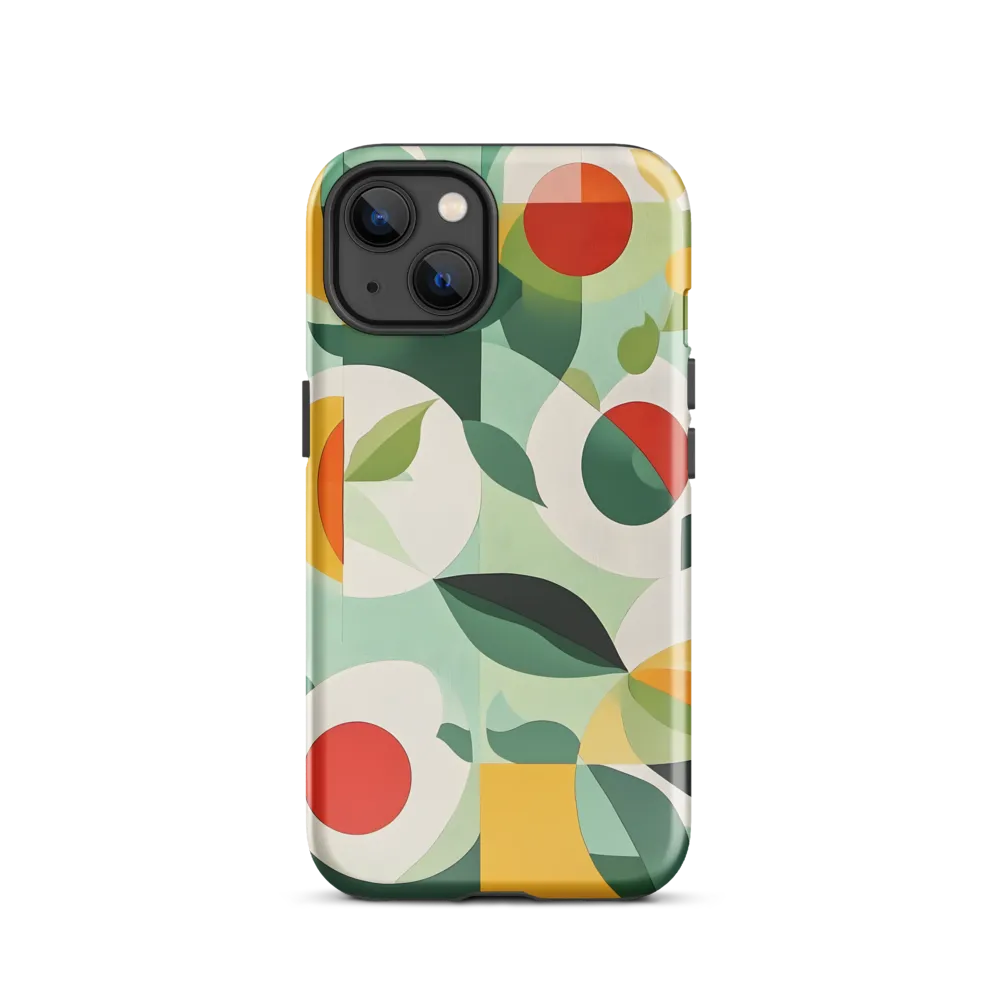 Harmony in Shapes: A Playful Abstract Design | Phone Case |  13 | Tough Case | Glossy