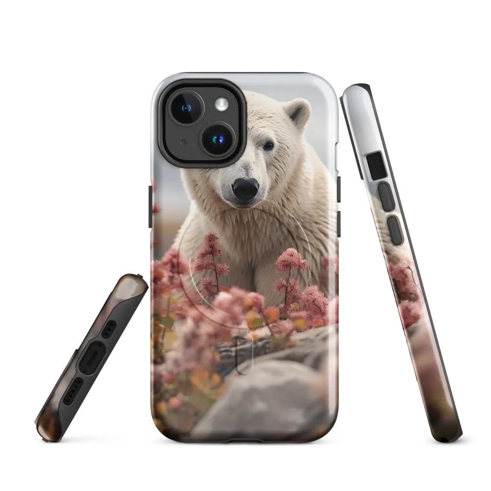 Curiosity Among Blooms: The Polar Bear