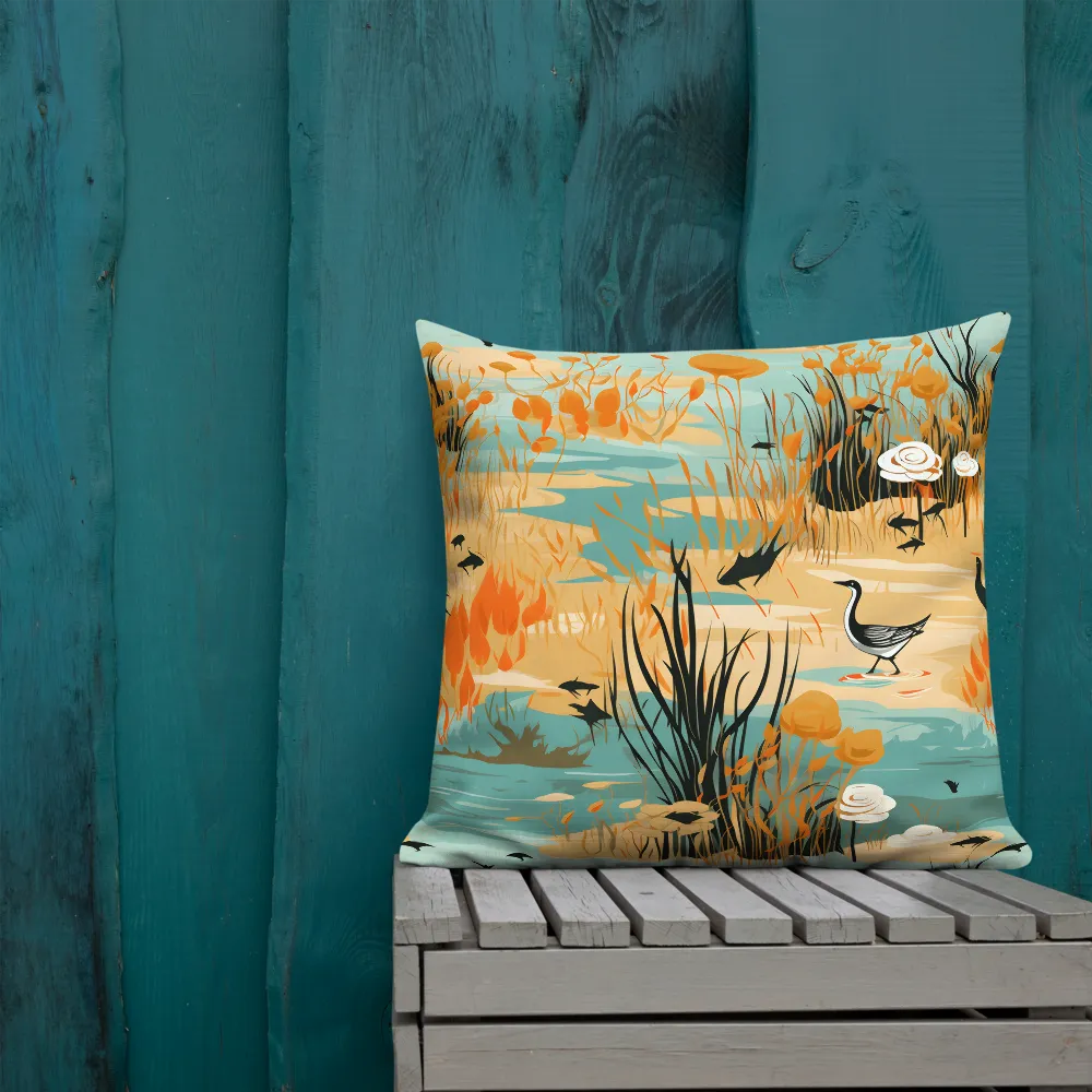 Whispers of the Wetlands | Pillow | 22″×22″