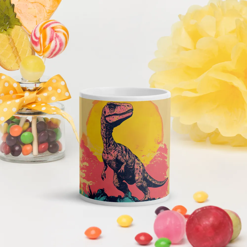 Majestic Dinosaur at Sunrise | Mugs | Multiple Sizes & Colors