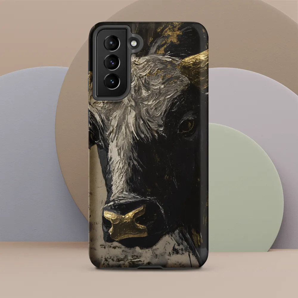 Majestic Bull: The Power in Black and Gold