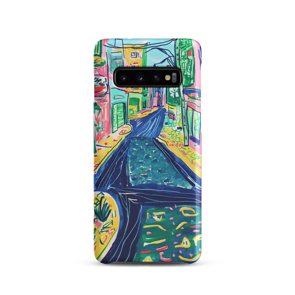 Dreamy Street in Vibrant Hues