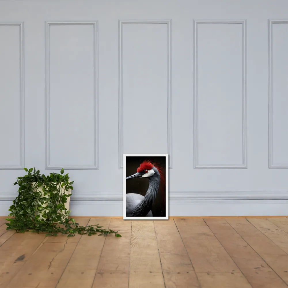 Ember-Crested Elegance | Poster with White Frame | 12″×18″