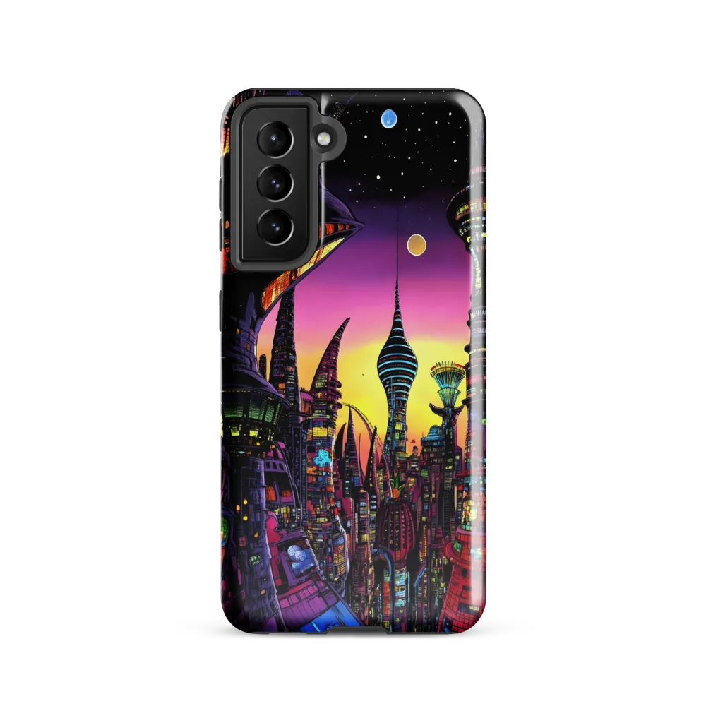 Futuristic Cityscape at Dusk