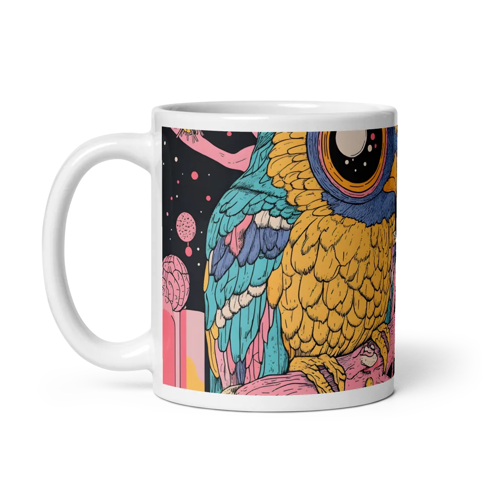 Whimsical Cosmic Owl | Mugs | Multiple Sizes & Colors