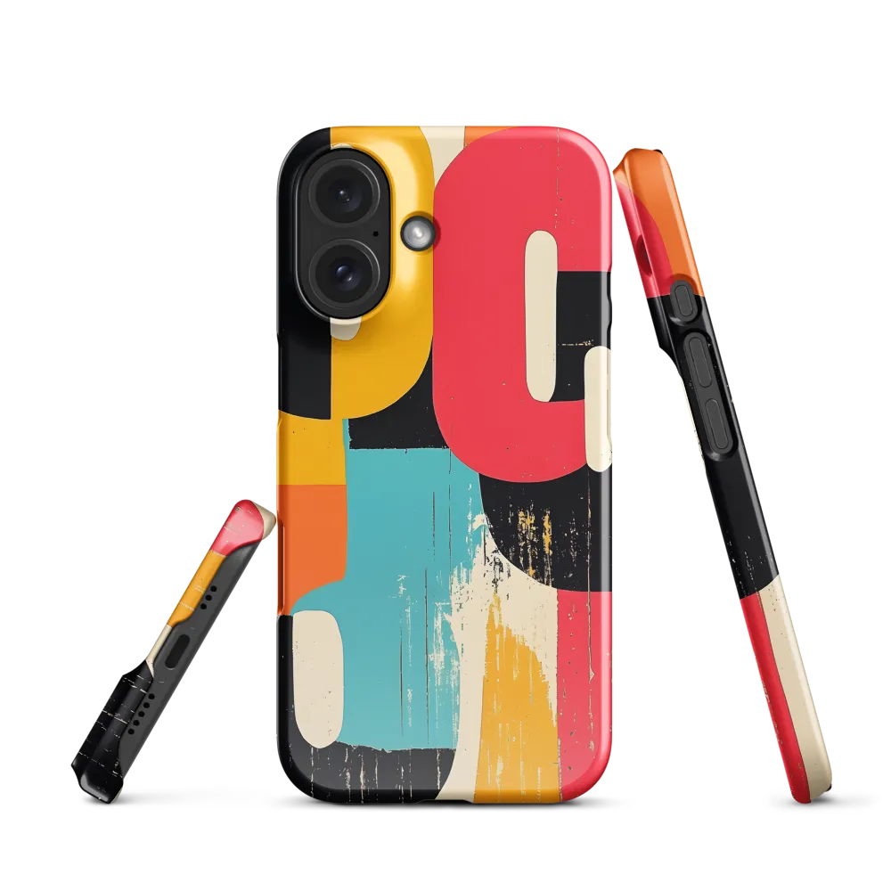 Colorful Curves: Numbers in Harmony | Phone Case |  16 | Snap Case | Glossy