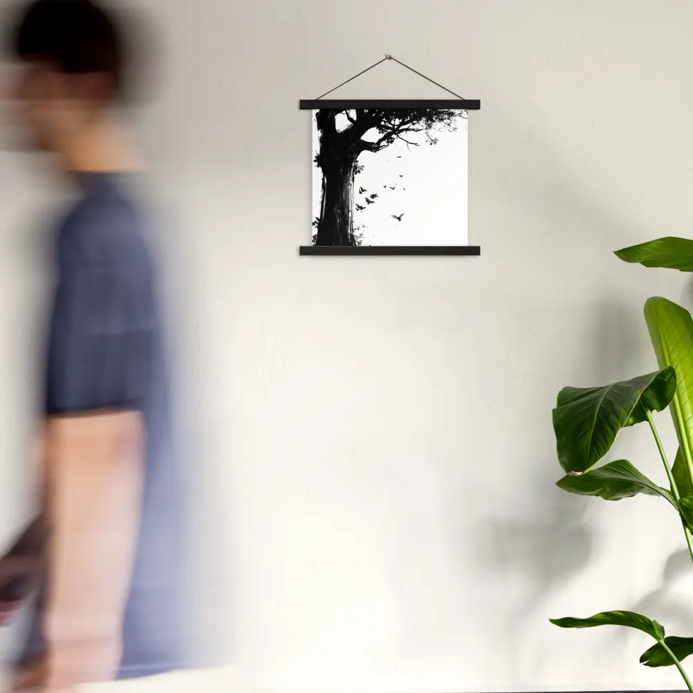 Whispers of Nature | Poster With Black Wood Hanger | 14″×14″